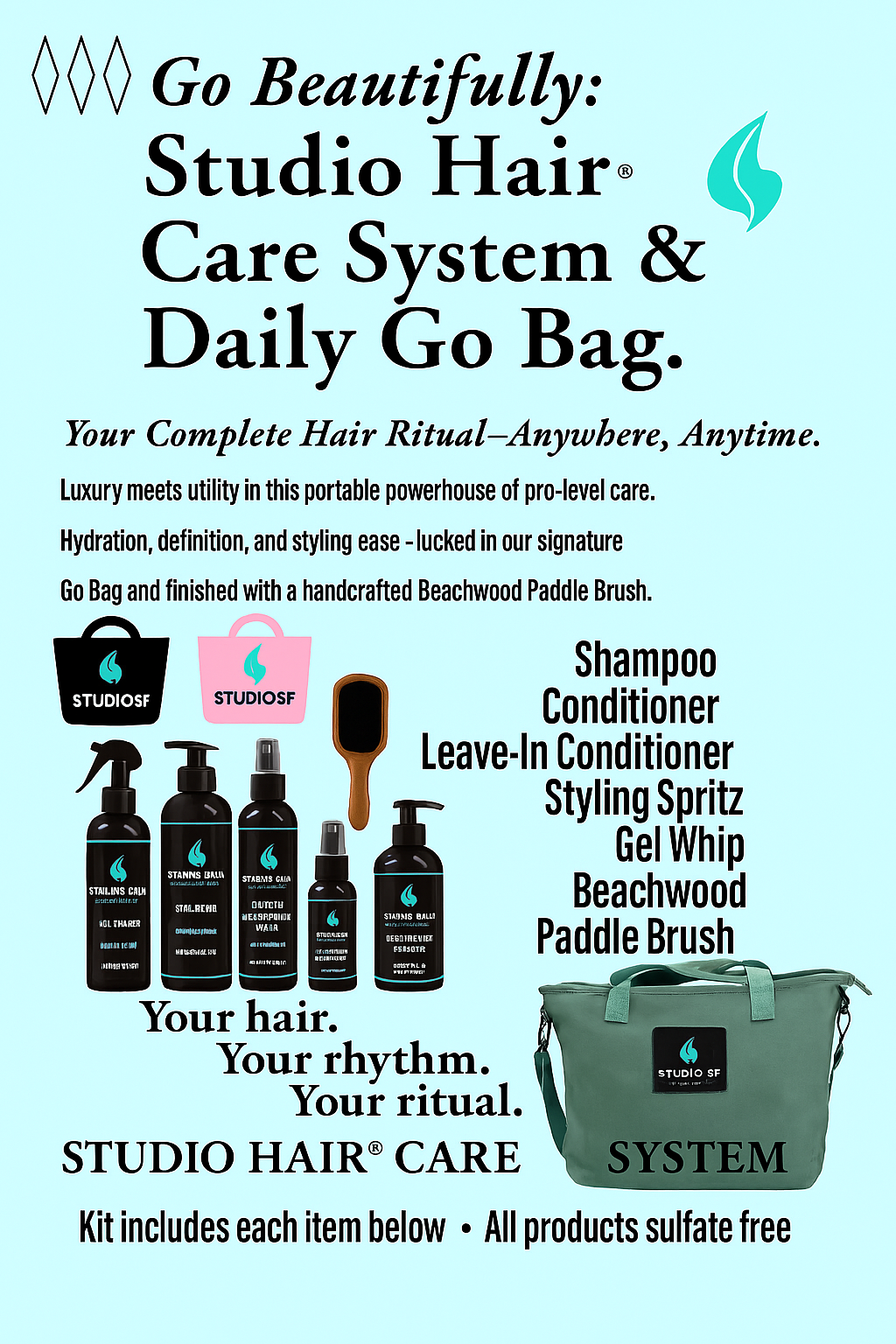 Go Beautifully: Sulfate-Free Complete Hair Care Kit