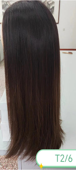 Style: H953B Human Hair Prosthetic Wig 16"