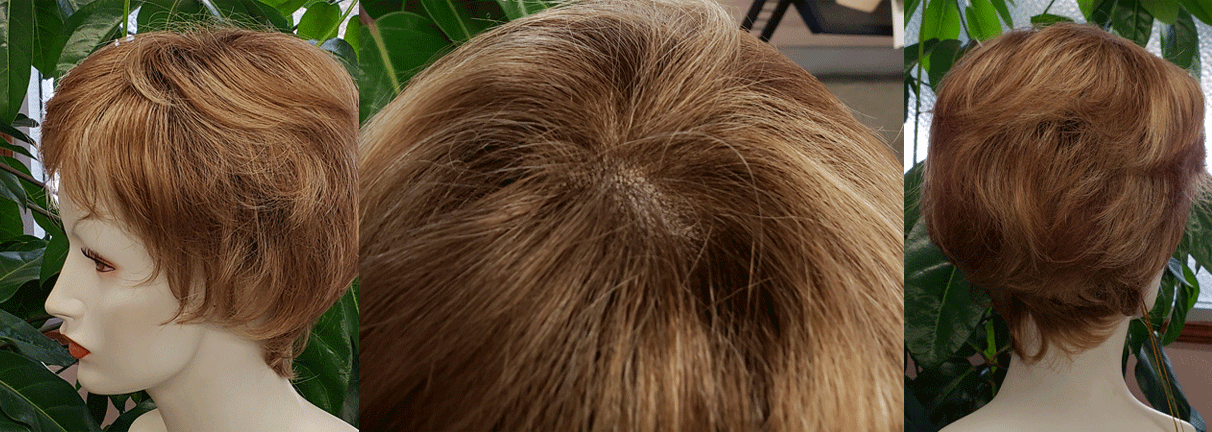RX 12-24 Prosthetic Wig 100% Hand Tied with Lace Front