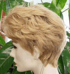 RX ANI 100% Hand tied, Lite Weight, Fine Monofilamant Prosthetic Syn. Fiber Wig
