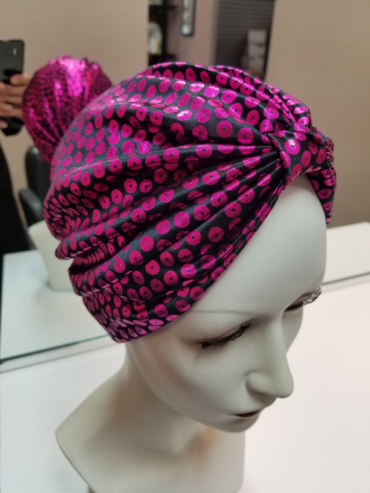 Hats Metallic Turbans