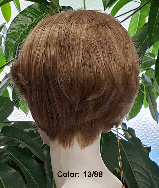 Clearance Model 6-45 (Available To Order On-Line Only) 100% hand-tied and features an invisible lace front hairline and monofilament top construction.