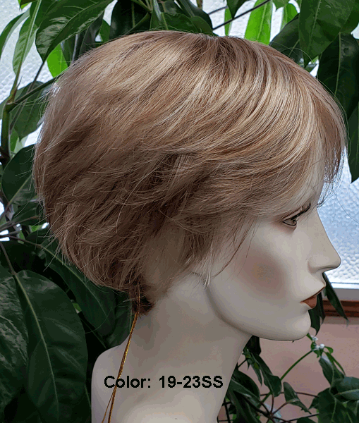 Clearance Model 6-45 (Available To Order On-Line Only) 100% hand-tied and features an invisible lace front hairline and monofilament top construction.