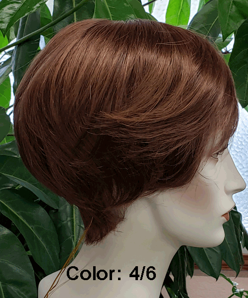 Clearance Model 6-45 (Available To Order On-Line Only) 100% hand-tied and features an invisible lace front hairline and monofilament top construction.