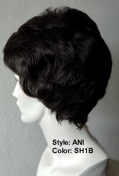 RX ANI 100% Hand tied, Lite Weight, Fine Monofilamant Prosthetic Syn. Fiber Wig