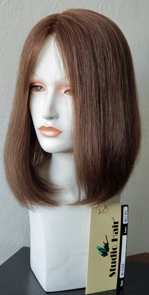R/X ELZ L Human Hair 100% hand-tied with monofilament top with a French Lace front hairline.