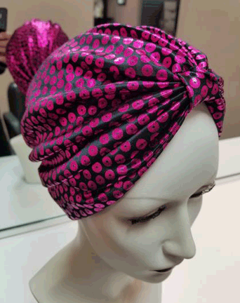 Hats Metallic Turbans
