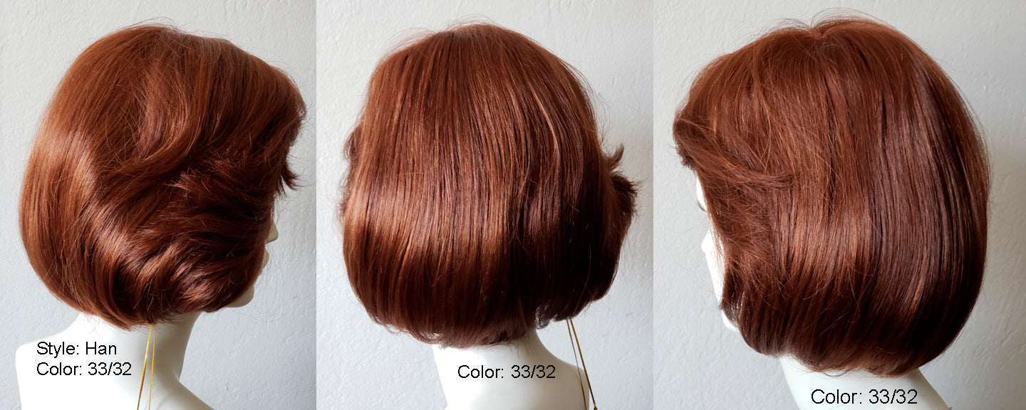 RX HAN 100% Hand tied, Lite Weight, Fine Monofilamant with non slip silicon tabs Prosthetic Wig "70% OFF Inventory Clearance Sale!!!!!!" Reg. $525 NOW! $157.50