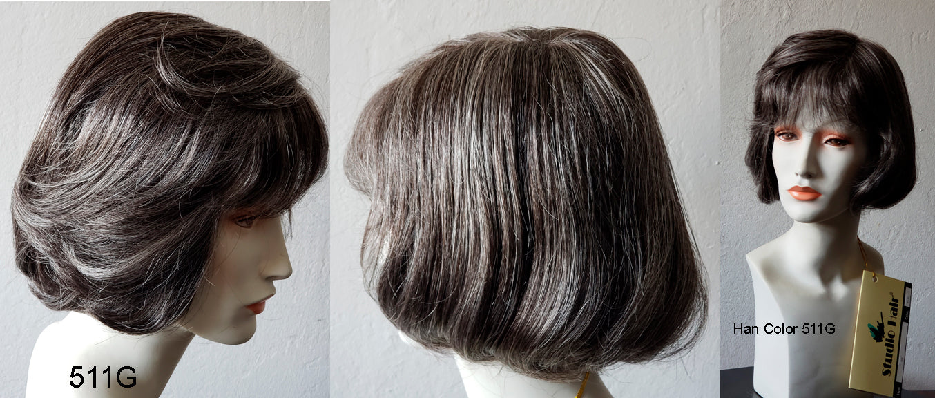 RX HAN 100% Hand tied, Lite Weight, Fine Monofilamant with non slip silicon tabs Prosthetic Wig "70% OFF Inventory Clearance Sale!!!!!!" Reg. $525 NOW! $157.50