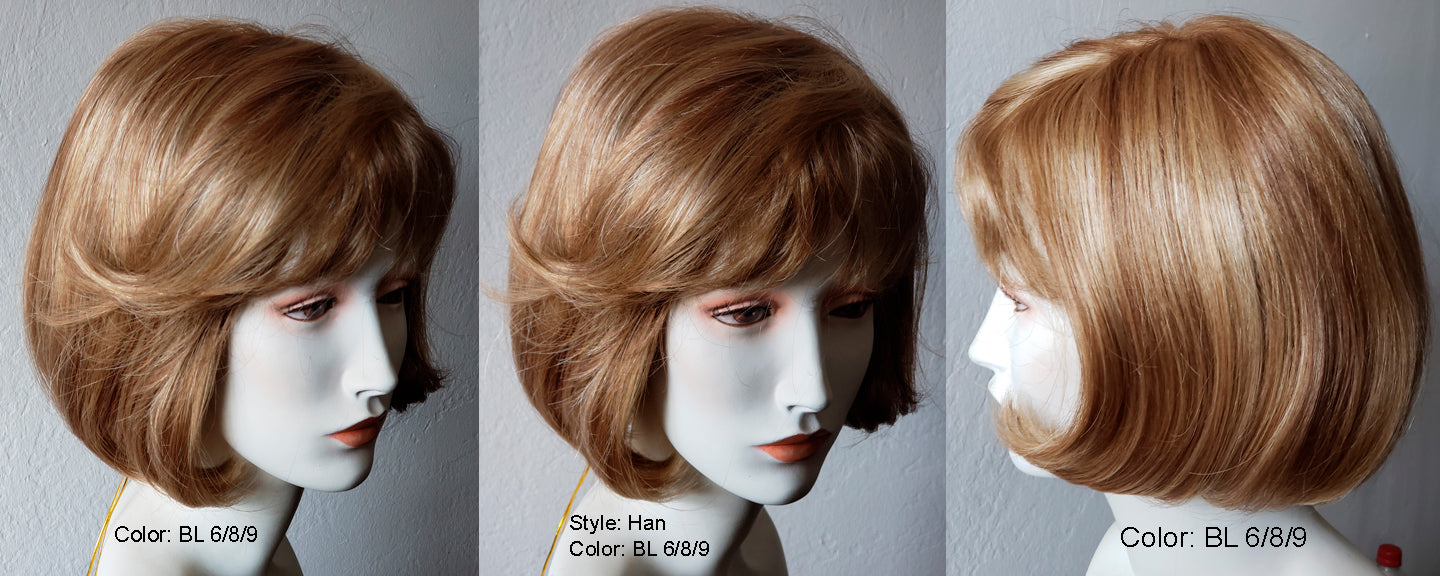 RX HAN 100% Hand tied, Lite Weight, Fine Monofilamant with non slip silicon tabs Prosthetic Wig "70% OFF Inventory Clearance Sale!!!!!!" Reg. $525 NOW! $157.50