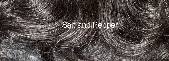 Design Model Topper Hand tied 6 and a half inch salt and pepper hair Peace (Available To Order On-Line Only)