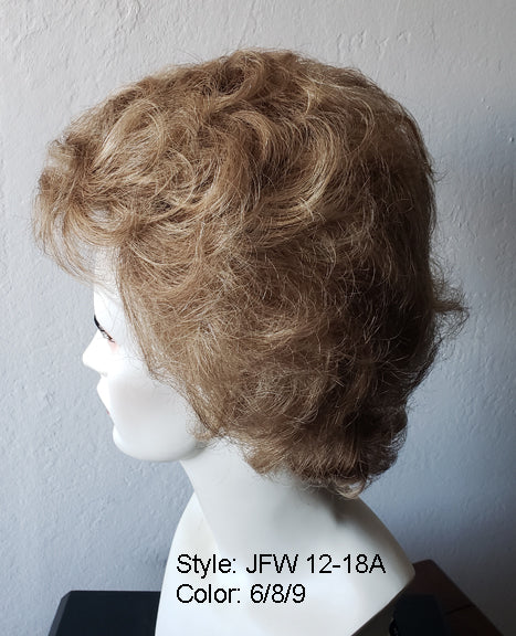 RX JFW12-23 100% Hand-Tied Prosthetic Wig