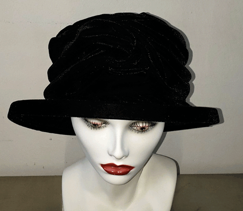 Hat Knotted Velvet Bucket Hat - Design Models
