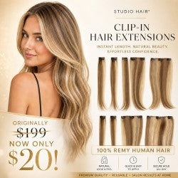 Clip In Studio Remy Human Hair Clip In Extension & High-Light Sets (Available To Order On-Line Only, not in our showroom)