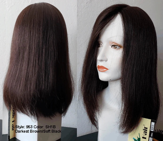 R/X 953 100% Remy Human Hair & Hand Tied Prosthetic Wig