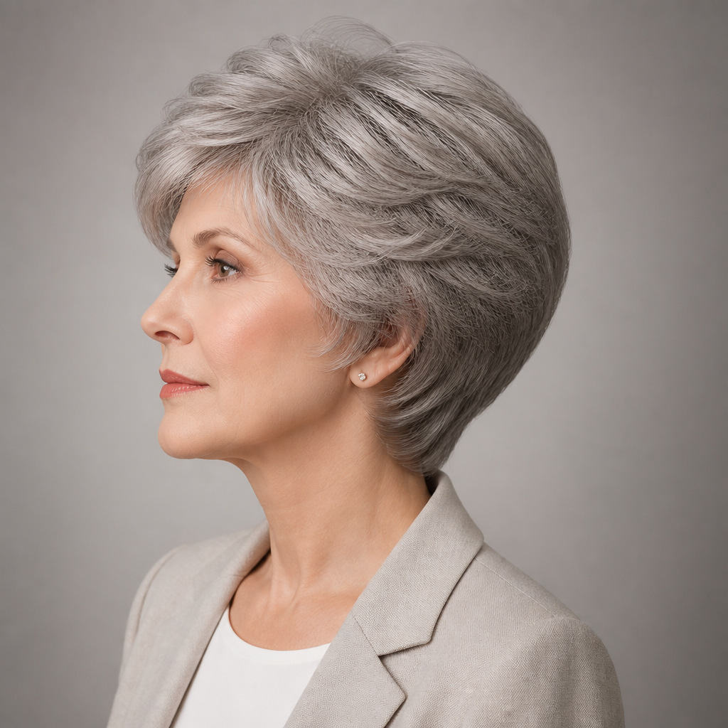 RX 12-24 Prosthetic Wig 100% Hand Tied with Lace Front
