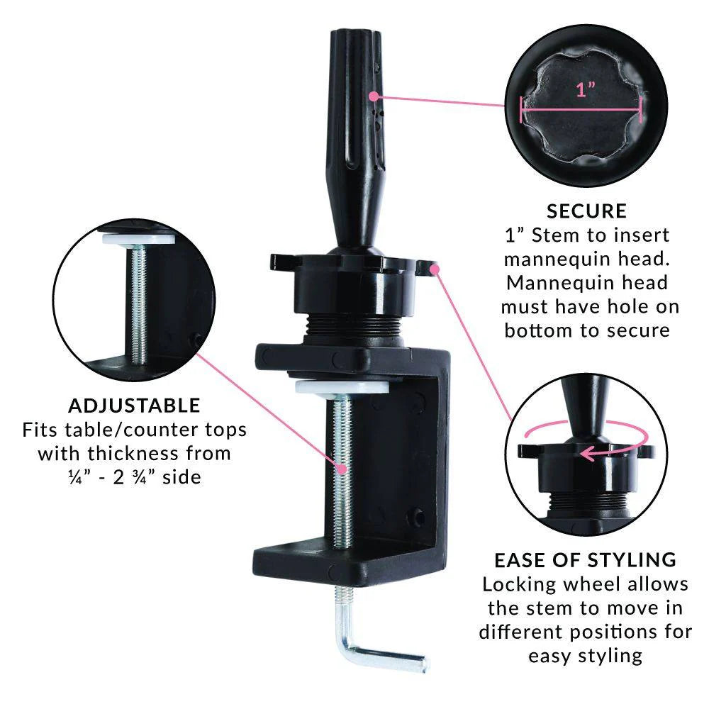 Professional Block Holder Clamp (Heavy Weight Clamp For Canvas And Cork Heads)