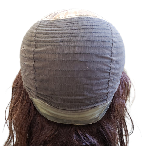 R/X ELZ L Human Hair 100% hand-tied with monofilament top with a French Lace front hairline.