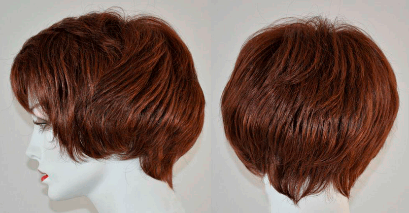 RX 12-24 Prosthetic Wig 100% Hand Tied with Lace Front