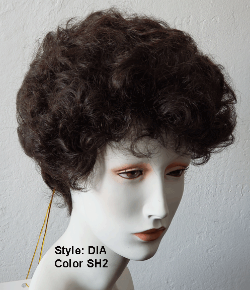 RX DIA 100% Hand tied, Lite Weight, Fine Monofilamant Prosthetic Wig