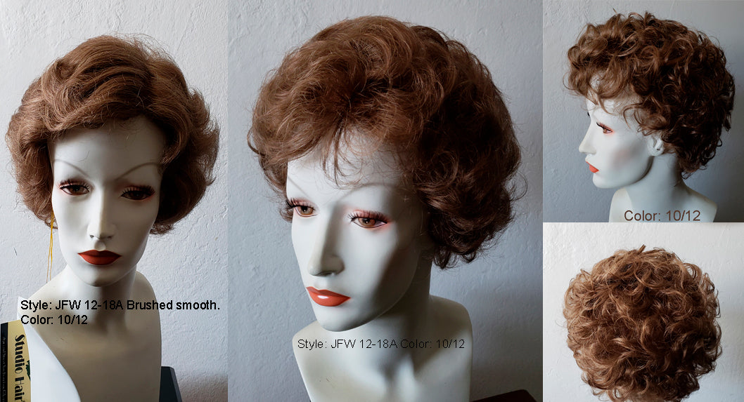 RX JFW12-23 100% Hand-Tied Prosthetic Wig