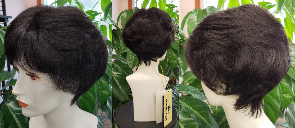 RX 12-24 Prosthetic Wig 100% Hand Tied with Lace Front
