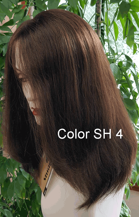 Human Hair 953L  22" Human Hair Wig