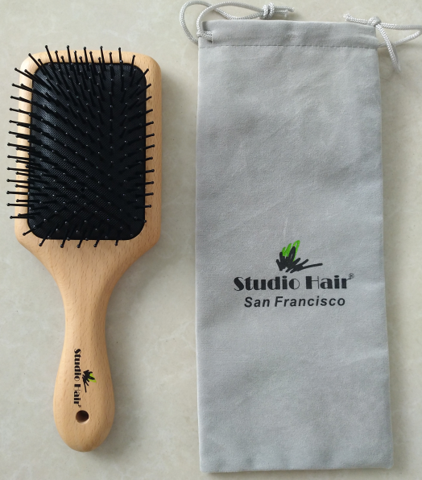 Studio Hair® Solid Beech Wood Therapeutic Professional Brush