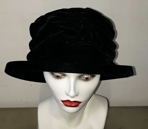 Hat Knotted Velvet Bucket Hat -  Design Models