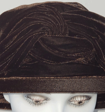 Hat Knotted Velvet Bucket Hat -  Design Models